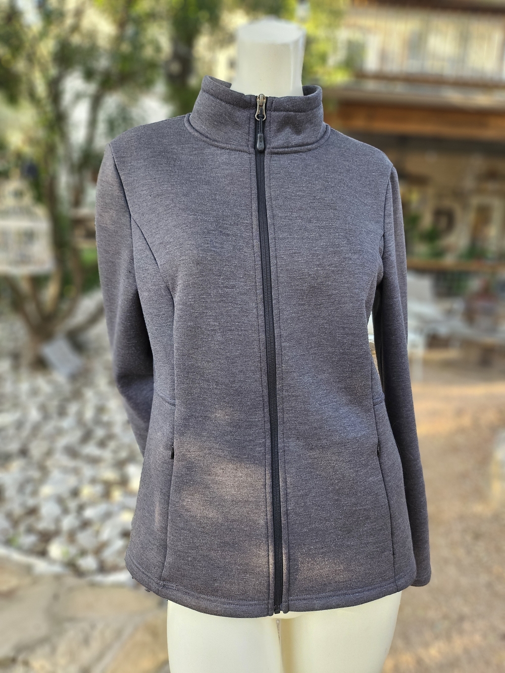 32 Degrees Heat Women's Full-Zip Heather Gray Jacket M